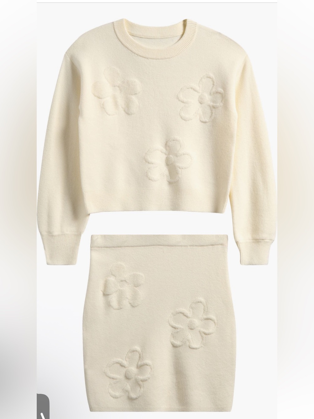 Freshman kids floral sweater and skirt set size 8/10